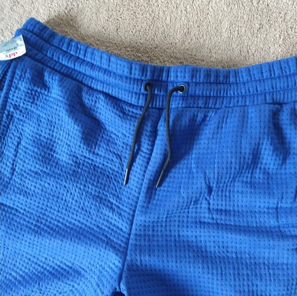 De Baggio Men's Jersey Sweatpants‎ Waffle Blue Pants Size 2XL